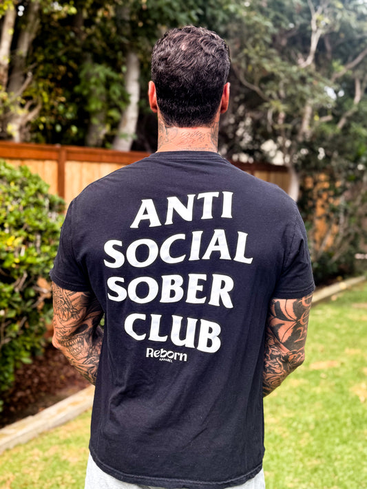 Anti- Social Sober Club (wavy) T-shirt
