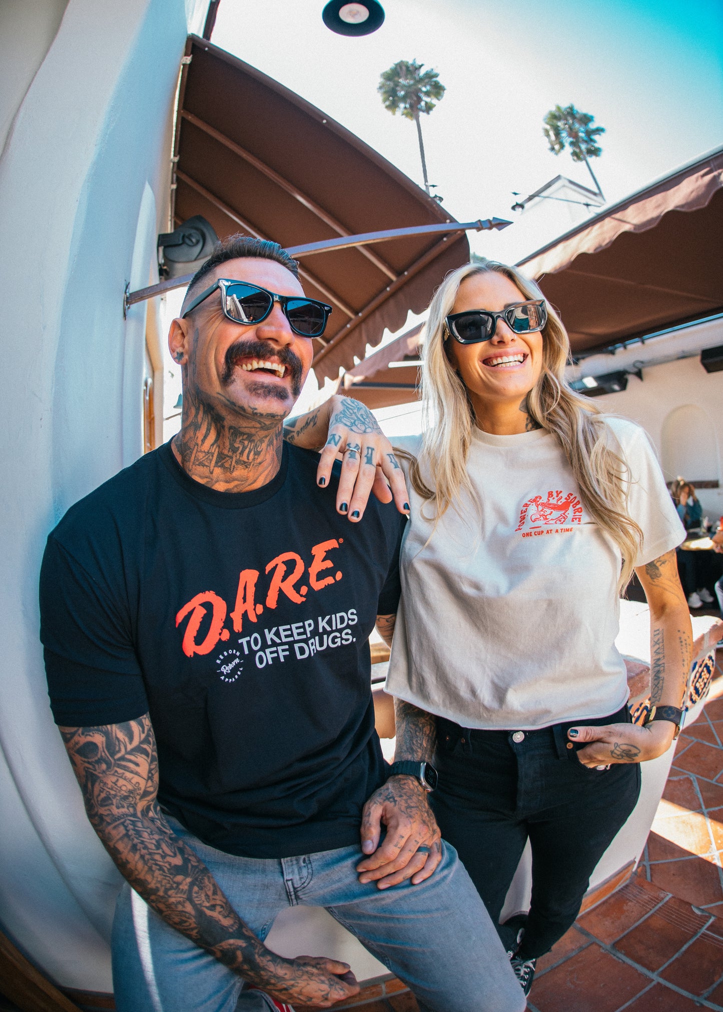 D.A.R.E black unisex t-shirt