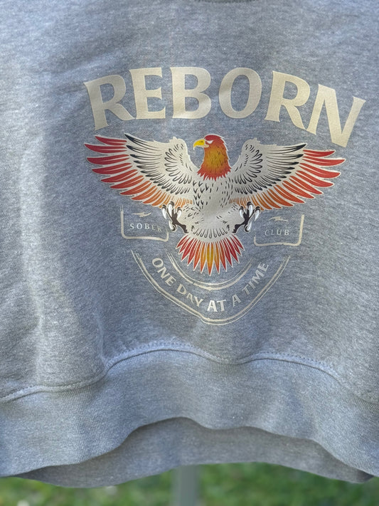 Free bird Reborn Crop Crewneck (grey)