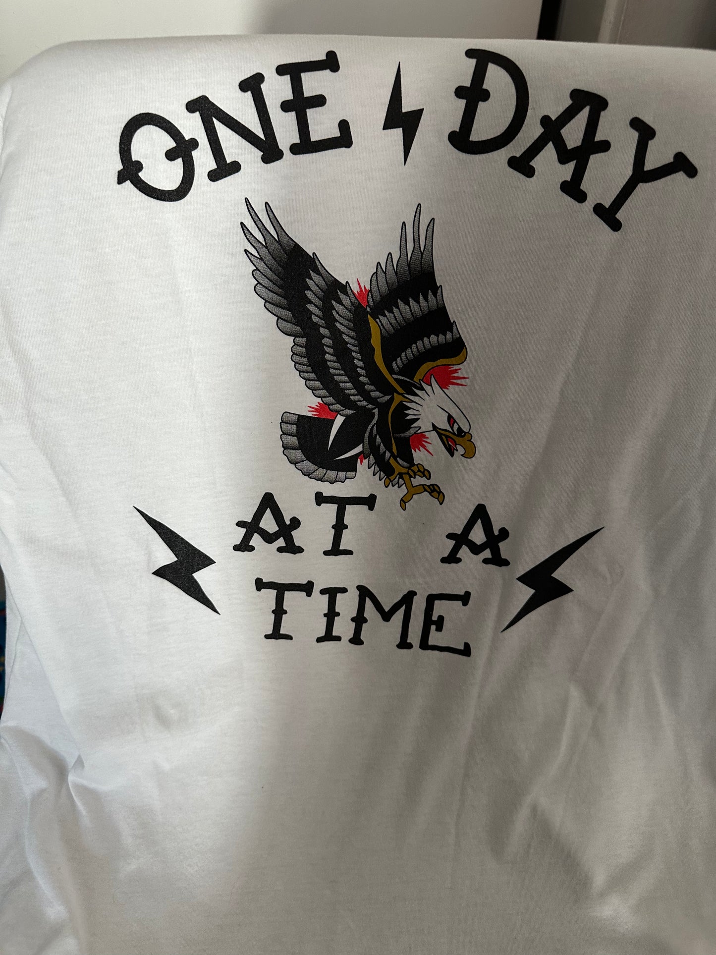 Eagle/ One day - white t-shirt