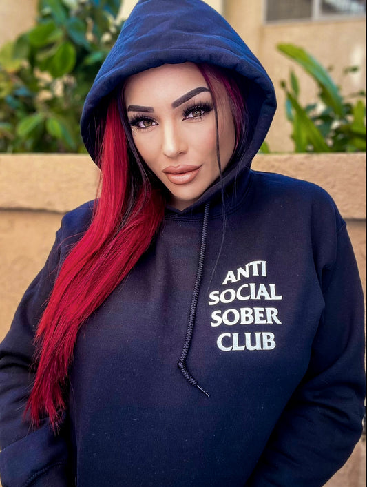 Anti Social Sober Club Hoodie/Pre order! 2 week turnaround