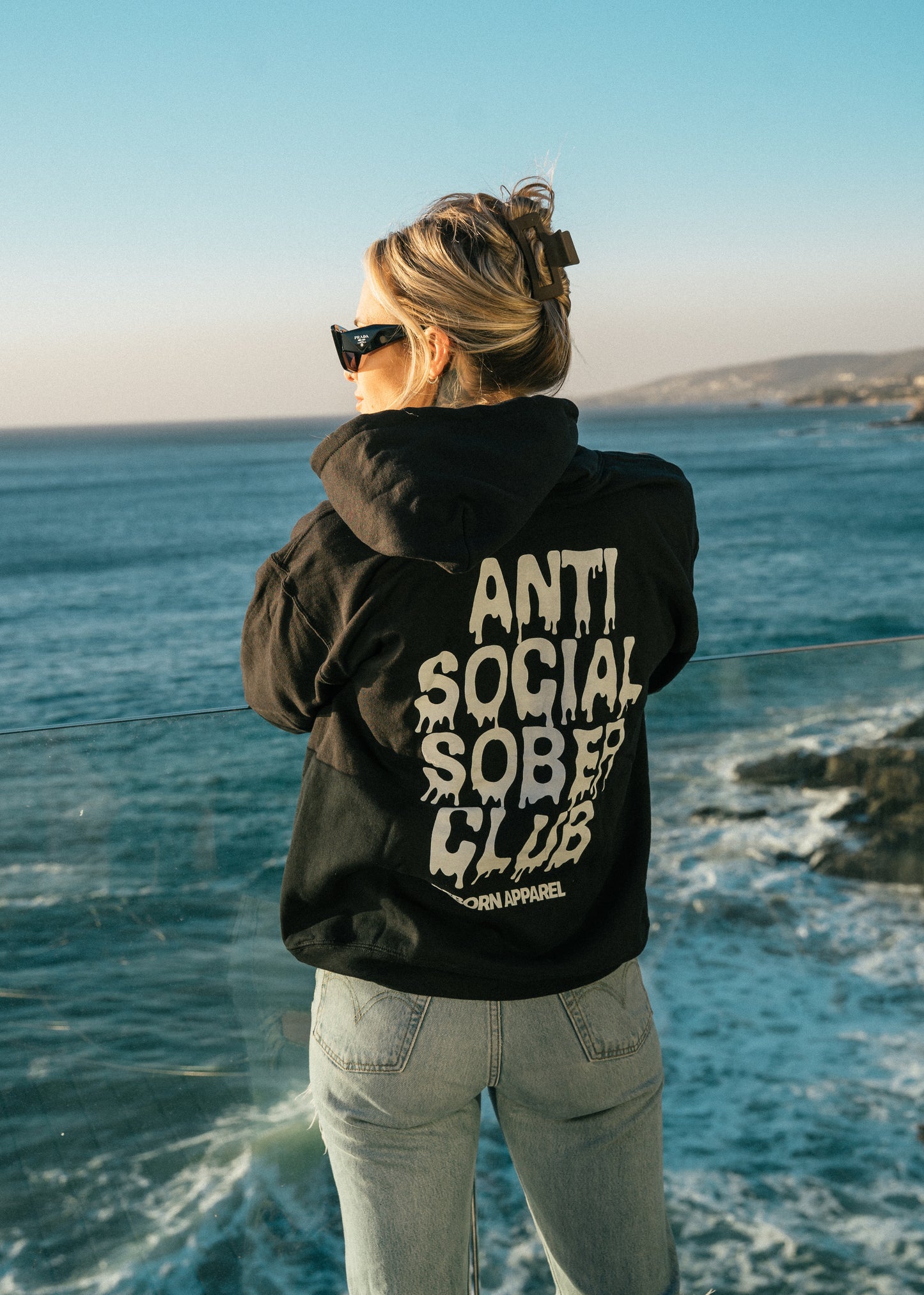 Melted Anti Social Sober Club Hoodie