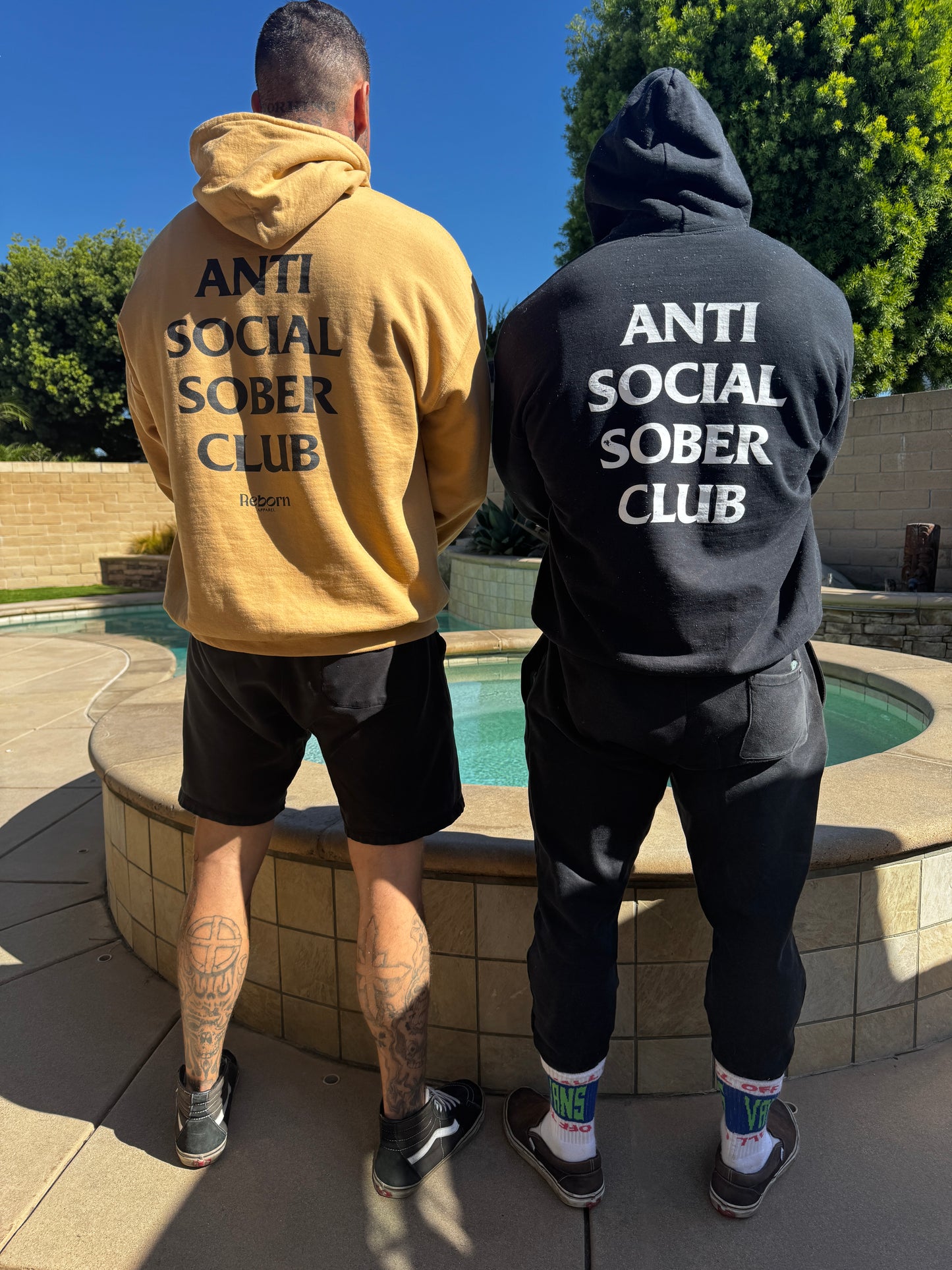 Gold Anti Social Sober Club Hoodie