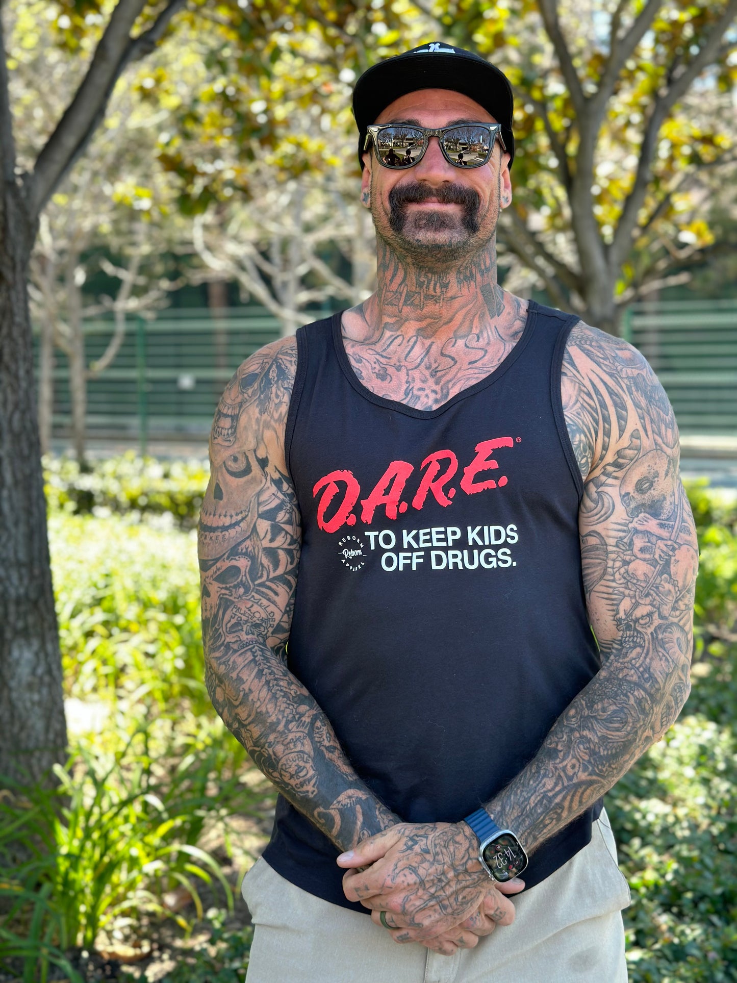 D.A.R.E black tank top