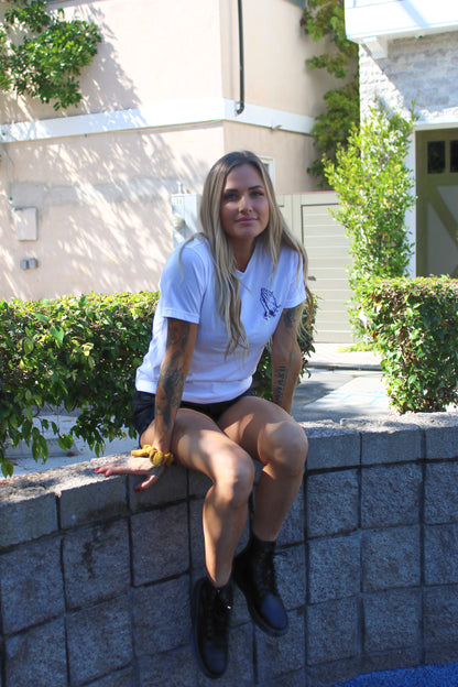 Choose God/ praying hands -white t-shirt
