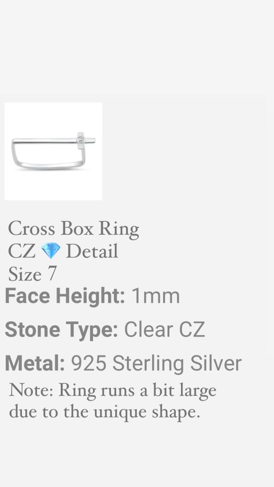 Cross box ring