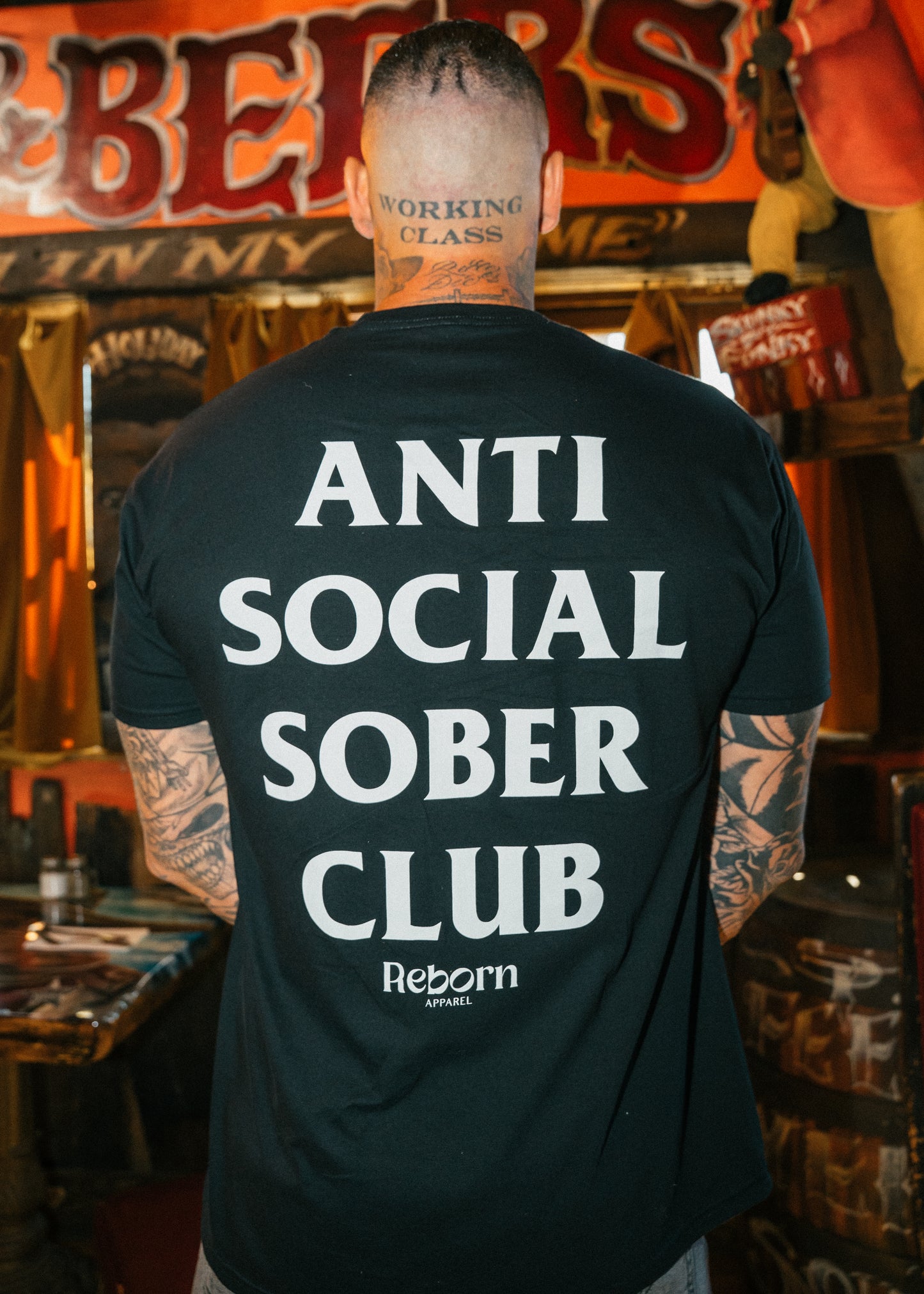 Anti Social Sober Club T-Shirt (size large, X-large & xxlarge preorder 3 week turnaround )