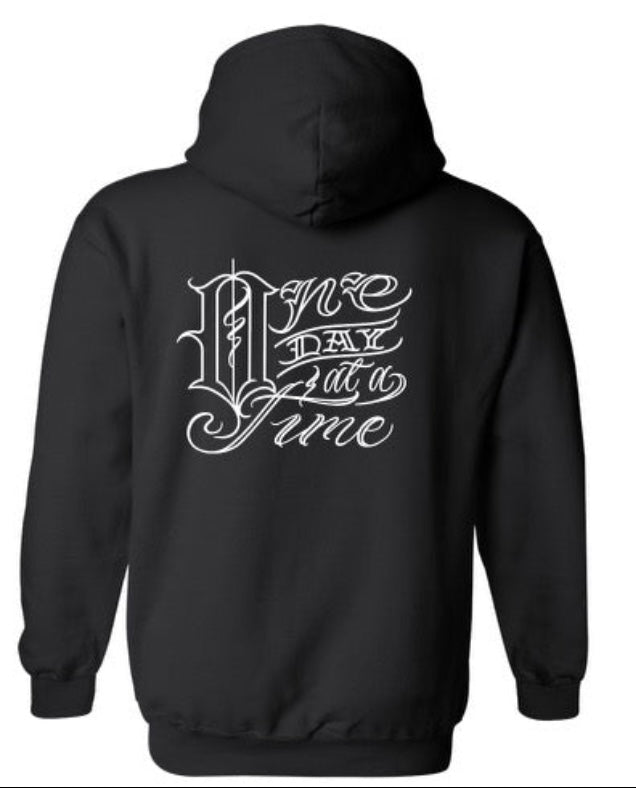 One day/ script hoodie