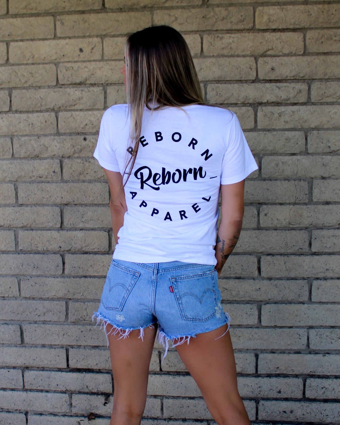 Reborn Apparel white T-shirt