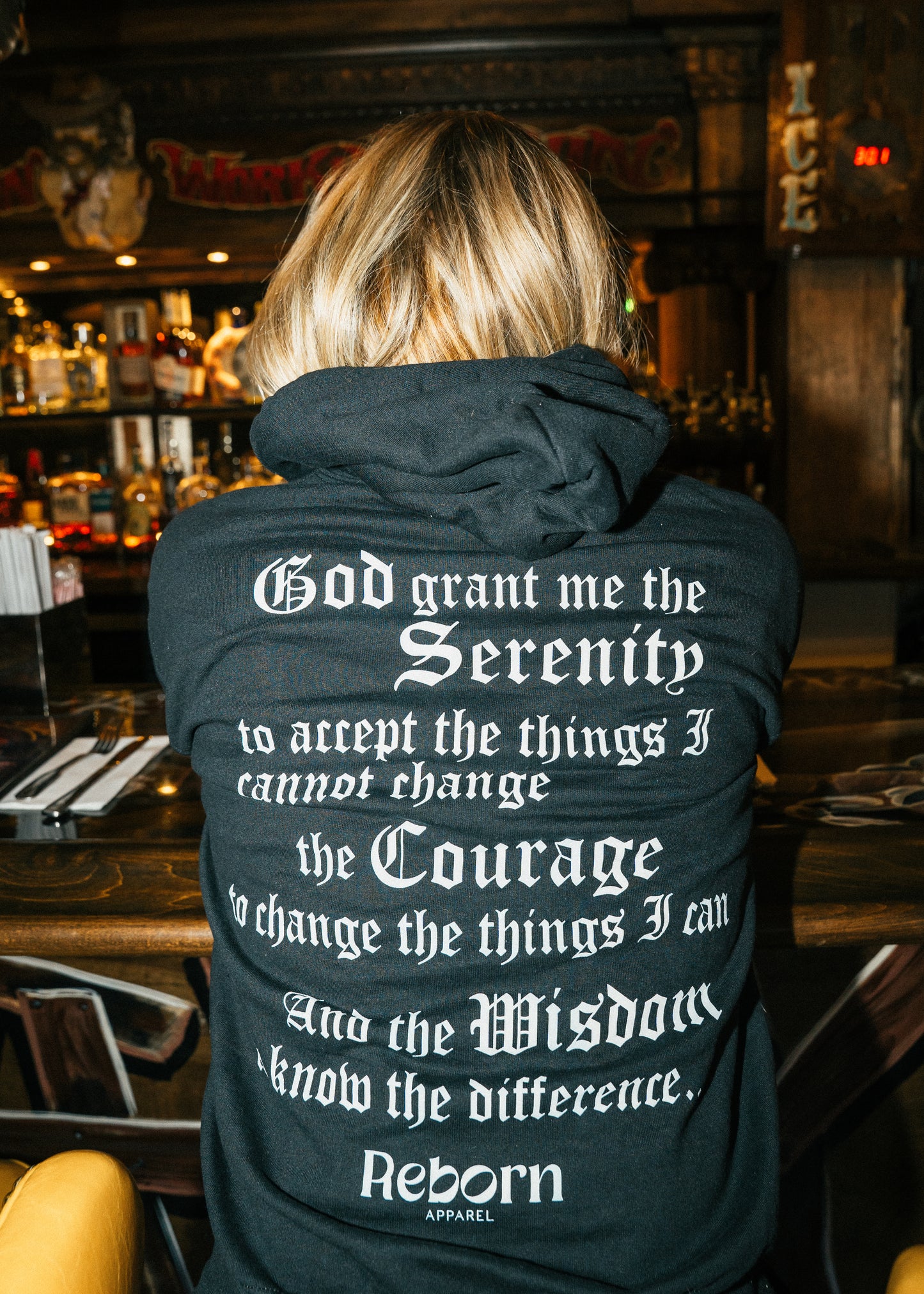 Serenity/ Sober Hoodie -