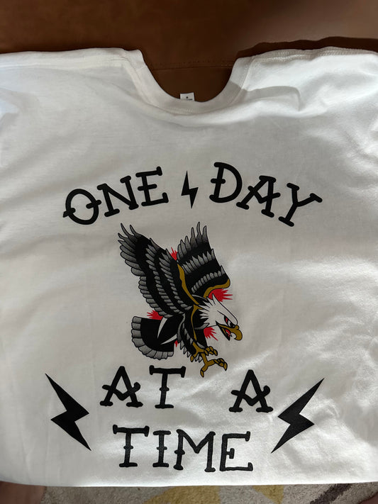 Eagle/ One day - white t-shirt